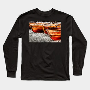 Derwentwater Wooden Rowing Boats Long Sleeve T-Shirt